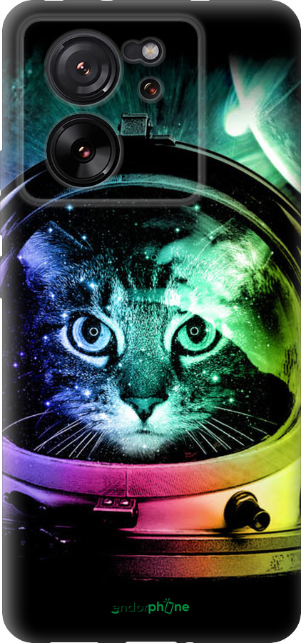Силиконовый чехол Кот-астронавт для Xiaomi Redmi K60 Ultra - 4154u-4143 изображение 