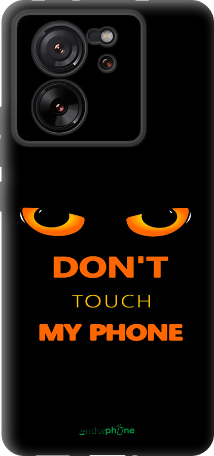 Силиконовый чехол Don't touch the phone для Xiaomi Redmi K60 Ultra - 4261u-4143 изображение 