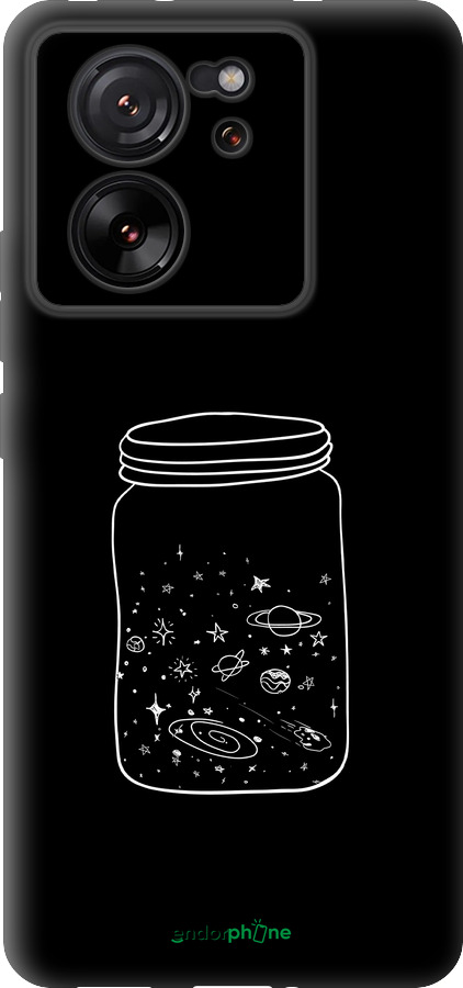 Силиконовый чехол Космос в банке для Xiaomi 13T PRO - 4297u-3810 изображение 