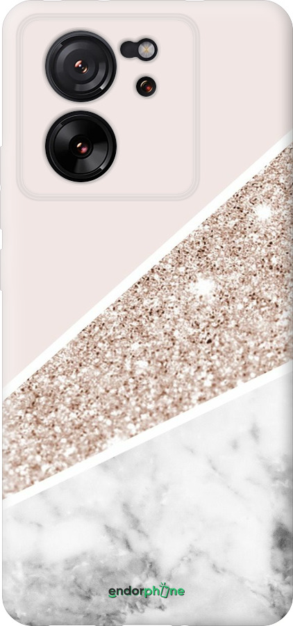 Силиконовый чехол Пастельный мрамор для Xiaomi 13T - 4342u-4142 изображение 