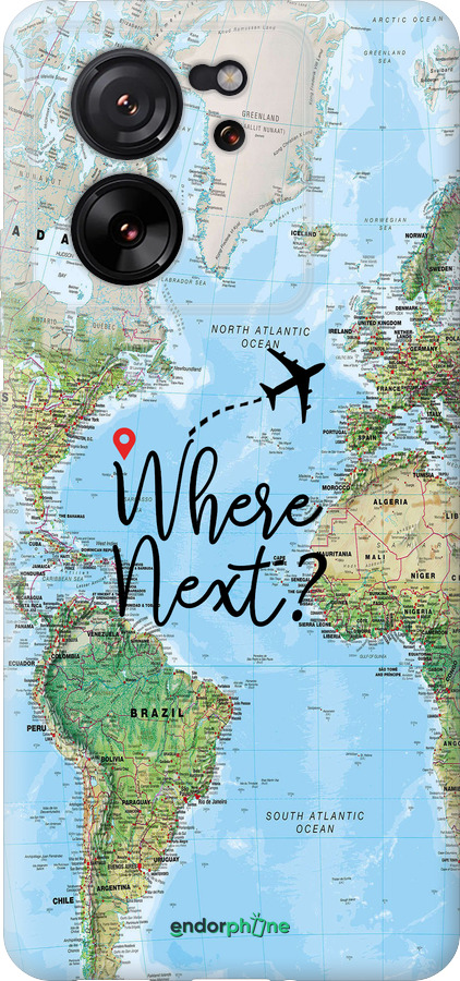 Силиконовый чехол Путешествие для Xiaomi 13T PRO - 4503u-3810 изображение 