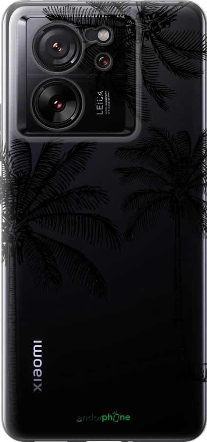 Силиконовый чехол Пальмы1 для Xiaomi 13T - 4634u-4142 изображение 