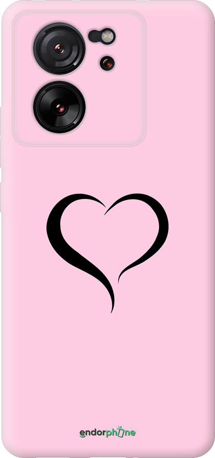 Силиконовый чехол Сердце 1 для Xiaomi 13T - 4730u-4142 изображение 