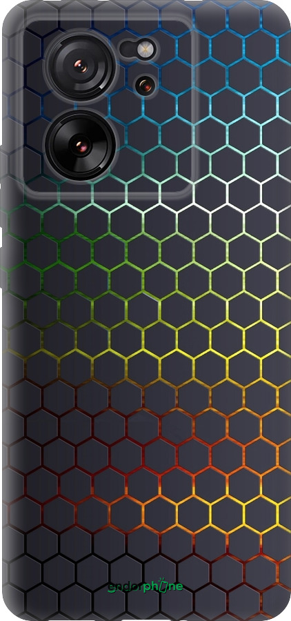 Силиконовый чехол Переливающиеся соты для Xiaomi 13T PRO - 498u-3810 изображение 