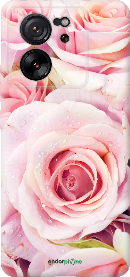 Силіконовий чехол Троянди для Xiaomi 13T PRO - 525u-3810 изображение 