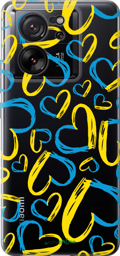Силиконовый чехол Сердца UA для Xiaomi 13T PRO - 5292u-3810 изображение 