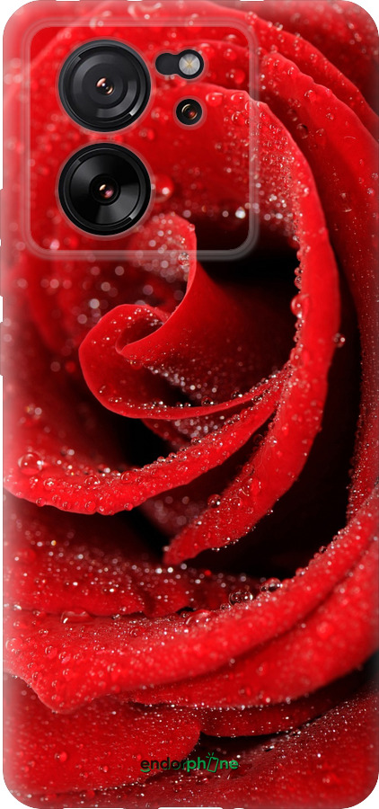 Силиконовый чехол Красная роза для Xiaomi Redmi K60 Ultra - 529u-4143 изображение 
