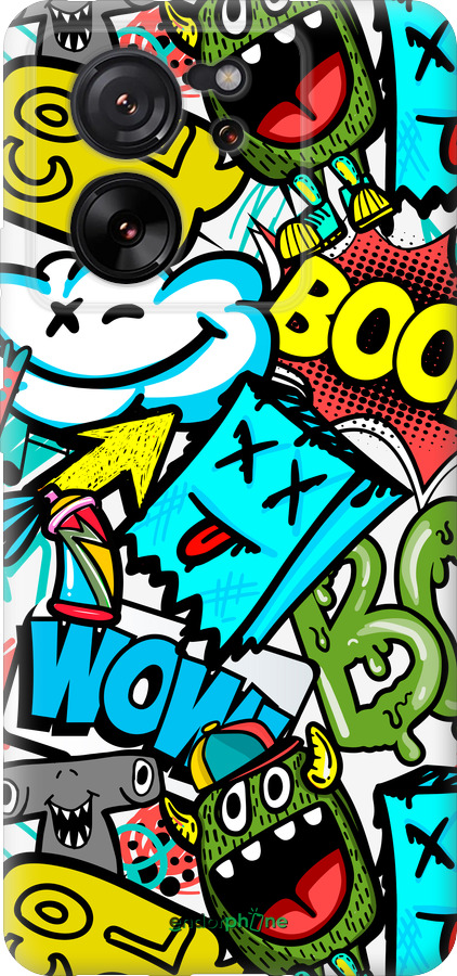 Силиконовый чехол Стикеры v4 для Xiaomi Redmi K60 Ultra - 5508u-4143 изображение 