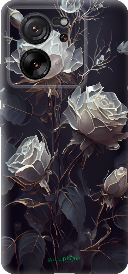Силиконовый чехол Розы 2 для Xiaomi 13T - 5550u-4142 изображение 