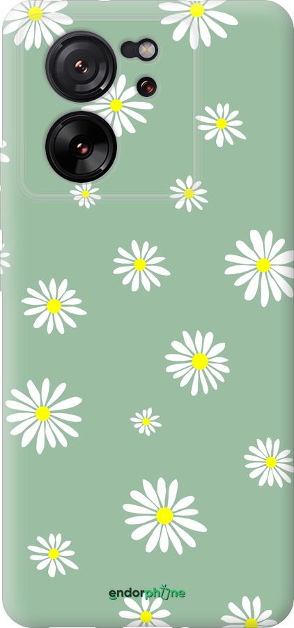 Силиконовый чехол Ромашки v4 для Xiaomi 13T - 5603u-4142 изображение 