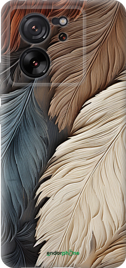 Силиконовый чехол Листья в стиле бохо для Xiaomi Redmi K60 Ultra - 5643u-4143 изображение 