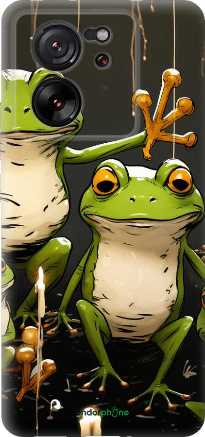 Силиконовый чехол Жабки 2 для Xiaomi 13T - 5657u-4142 изображение 