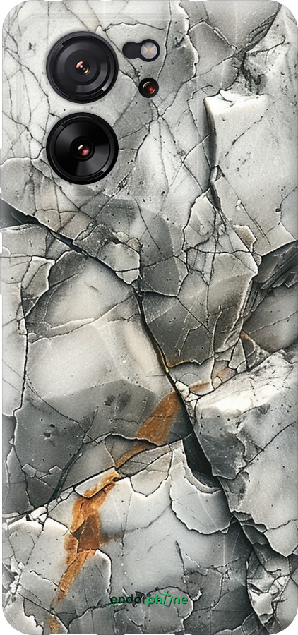 Силиконовый чехол Серый мрамор для Xiaomi Redmi K60 Ultra - 6041u-4143 изображение 