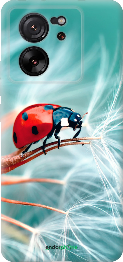 Силиконовый чехол Божья коровка для Xiaomi 13T PRO - 6049u-3810 изображение 