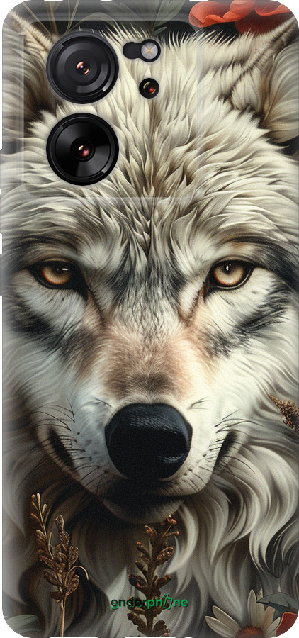 Силиконовый чехол Волчий взгляд для Xiaomi Redmi K60 Ultra - 6066u-4143 изображение 