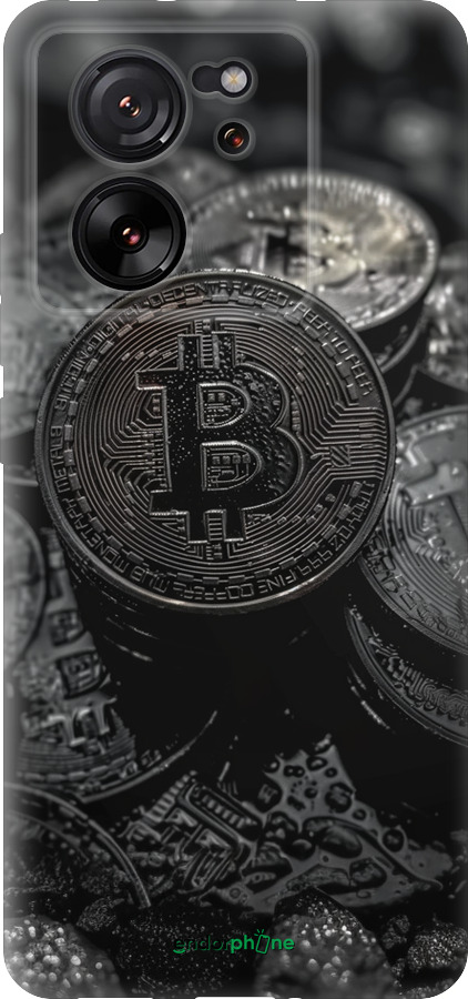 Силиконовый чехол Black Bitcoin для Xiaomi Redmi K60 Ultra - 6090u-4143 изображение 