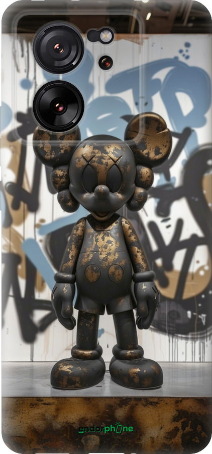 Силиконовый чехол Bronze kaws v2 для Xiaomi 13T - 6098u-4142 изображение 