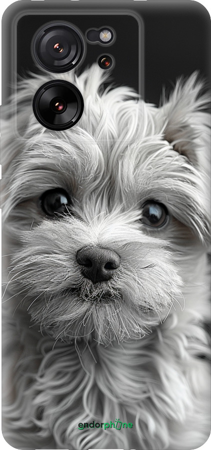 Силиконовый чехол Мальтипу на чорном фоне для Xiaomi 13T PRO - 6156u-3810 изображение 