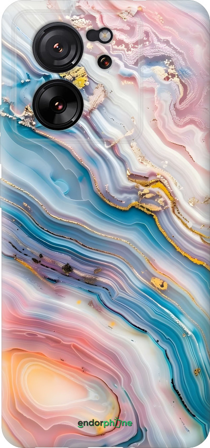 Силиконовый чехол Мрамор красивый для Xiaomi Redmi K60 Ultra - 6376u-4143 изображение 