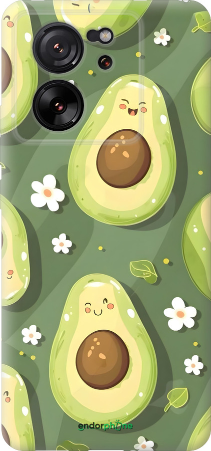 Силиконовый чехол Авокадо для Xiaomi Redmi K60 Ultra - 6380u-4143 изображение 