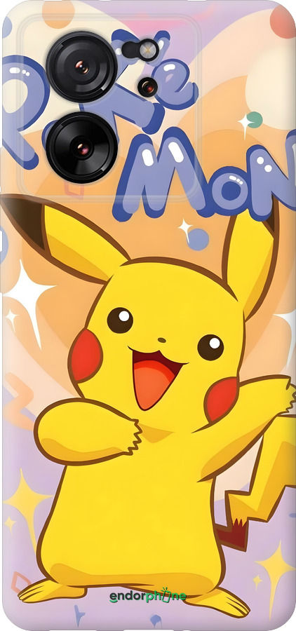Силиконовый чехол Пикачу для Xiaomi 13T PRO - 6383u-3810 изображение 