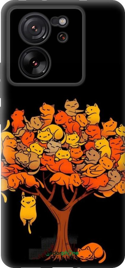 Силиконовый чехол Дерево и котики для Xiaomi Redmi K60 Ultra - 6516u-4143 изображение 