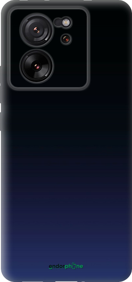 Силиконовый чехол Градиент в тёмно - синем стиле для Xiaomi 13T - 6542u-4142 изображение 