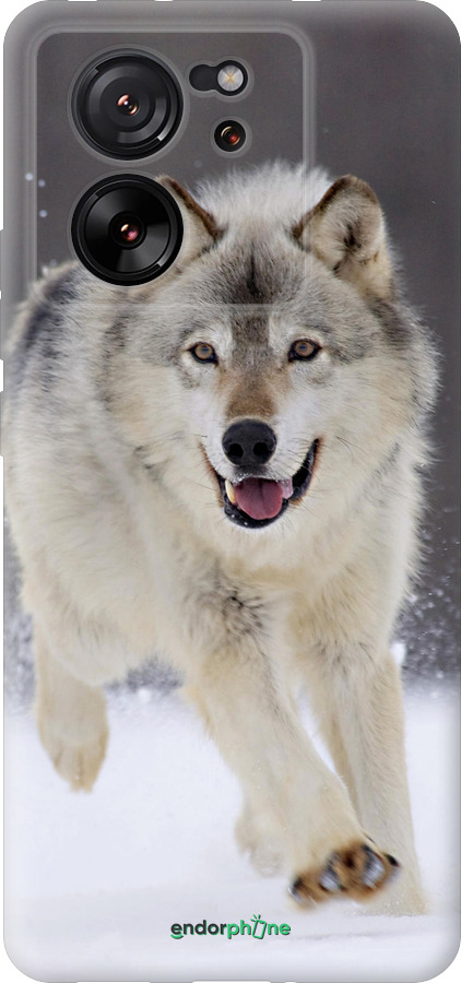 Силиконовый чехол Бегущий волк для Xiaomi Redmi K60 Ultra - 826u-4143 изображение 