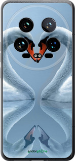 Силиконовый чехол Лебеди для Xiaomi 14 Ultra - 6007u-3647 изображение 