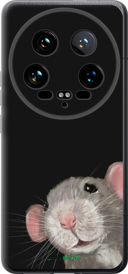 Силиконовый чехол The Peeking Rat для Xiaomi 14 Ultra - 6442u-3647 изображение 