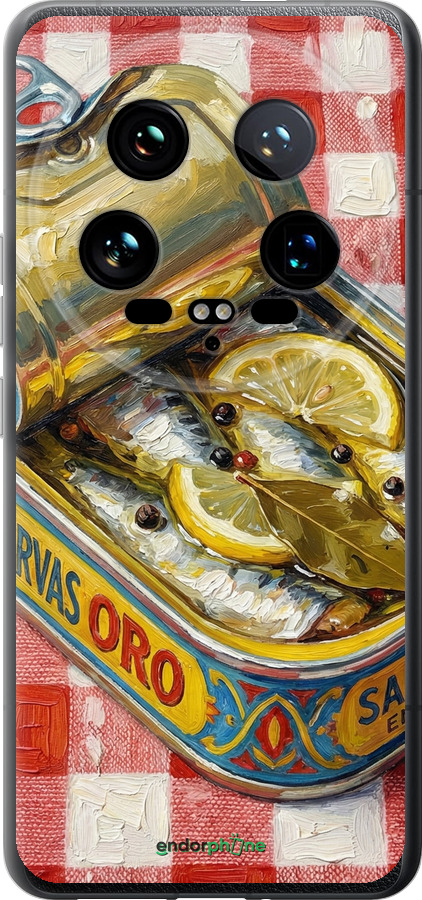 Силіконовий чехол Vintage Sardine Tin Phone для Xiaomi 14 Ultra - 6772u-3647 изображение 