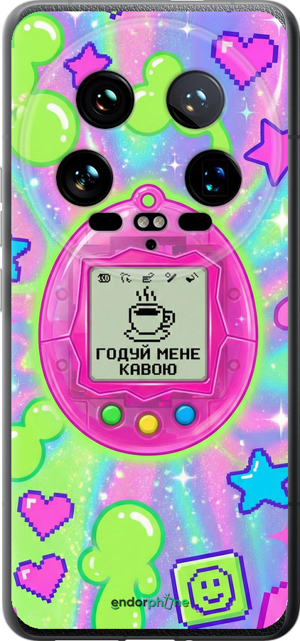 Силиконовый чехол Y2K Aesthetic Retro Pet: Годуй мене кавою для Xiaomi 14 Ultra - 6784u-3647 изображение 