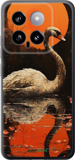 Силиконовый чехол Лебедь для Xiaomi 14 - 5964u-3408 изображение 