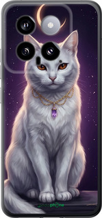Силиконовый чехол Mystic White Cat Gothic Dark Purple Gold для Xiaomi 14 - 6805u-3408 изображение 