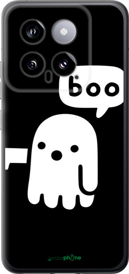 Силиконовый чехол Призрак Неодобрения для Xiaomi 14 - 6431u-3408 изображение 