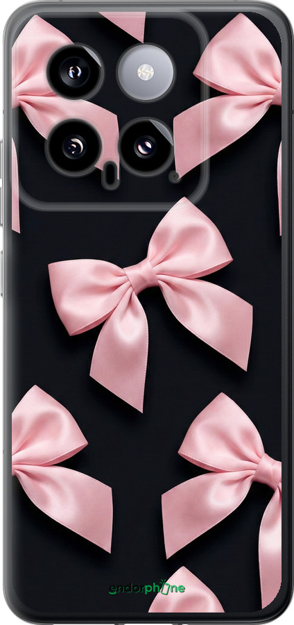 Силиконовый чехол Coquette Ribbons Dark Coquette для Xiaomi 14 - 6767u-3408 изображение 