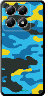 TPU чехол Желто-голубой камуфляж для Xiaomi 14T 5G - 1084b-3773 изображение 