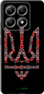 TPU чехол Герб - вышиванка на черном фоне для Xiaomi 14T 5G - 1196b-3773 изображение 