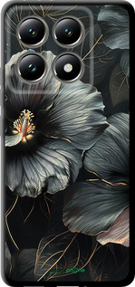 TPU чехол Черные цветы для Xiaomi 14T 5G - 6031b-3773 изображение 