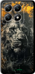 TPU чехол Лев в золотых красках для Xiaomi 14T 5G - 6155b-3773 изображение 