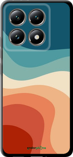 TPU чехол В стиле ретро с волнами для Xiaomi 14T 5G - 6531b-3773 изображение 