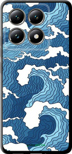 TPU чехол Абстрактный рисунок морских волн для Xiaomi 14T 5G - 6538b-3773 изображение 