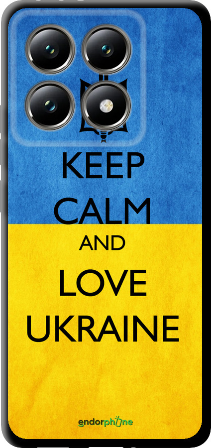 TPU чехол Keep calm and love Ukraine v2 для Xiaomi 14T 5G - 1114b-3773 изображение 
