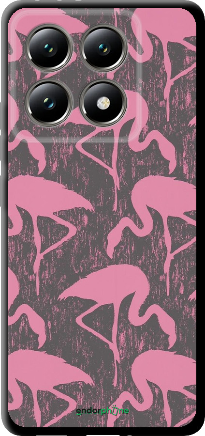 TPU чехол Vintage-Flamingos для Xiaomi 14T 5G - 4171b-3773 изображение 
