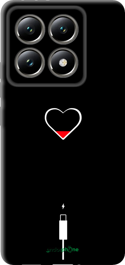 TPU чехол Подзарядка сердца для Xiaomi 14T 5G - 4274b-3773 изображение 