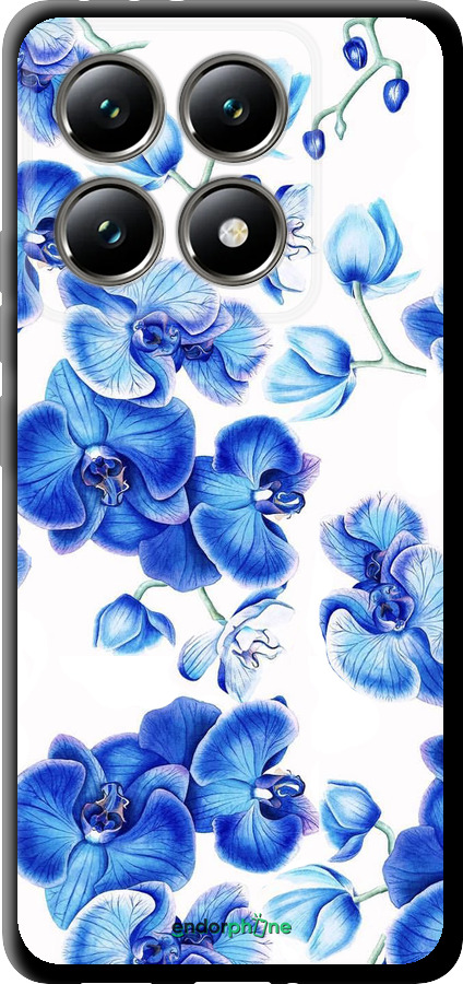 TPU чехол Голубые орхидеи для Xiaomi 14T 5G - 4406b-3773 изображение 