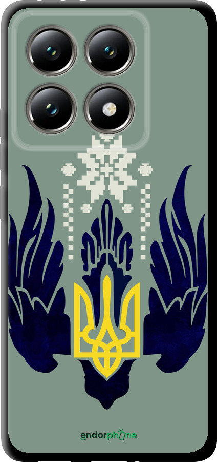 TPU чехол Тризуб с крыльями для Xiaomi 14T 5G - 5640b-3773 изображение 