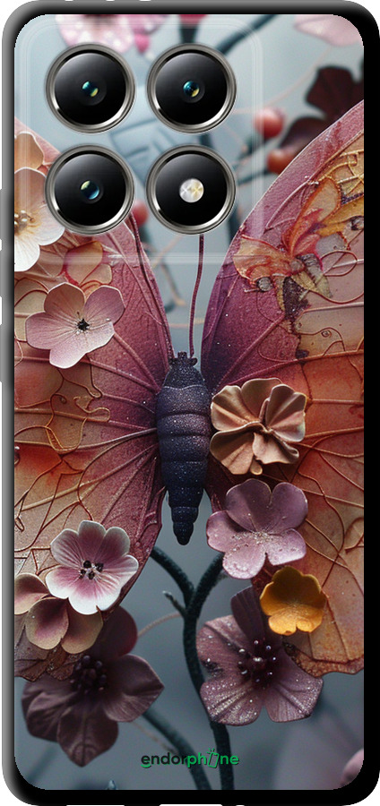 TPU чехол Fairy Butterfly для Xiaomi 14T 5G - 6048b-3773 изображение 