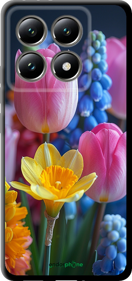 TPU чехол Весенние цветы для Xiaomi 14T 5G - 6058b-3773 изображение 