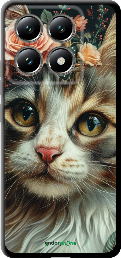 TPU чехол Cats and flowers для Xiaomi 14T 5G - 6069b-3773 изображение 
